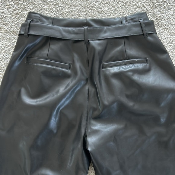 Abercrombie vegan leather pants with belt - Picture 6 of 6